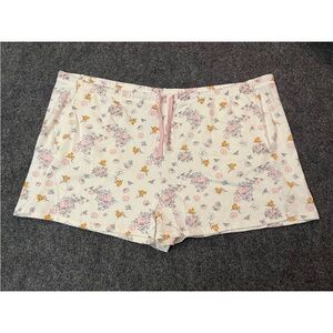 Disney Orange Bird Print Terry Sleep Shorts Sz 3X Casual Vacation Loungewear